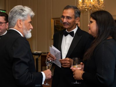 Benchers in black tie in conversation at Benchers' Night, 30 April 2026