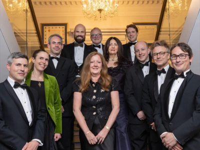 The cover of Innerview, Trinity 2026: the Inn's newly appointed King's Counsel gathered on the Hall staircase