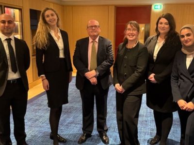 Finalists and judges of the inaugural RBA Tax Moot gathered at the Inn