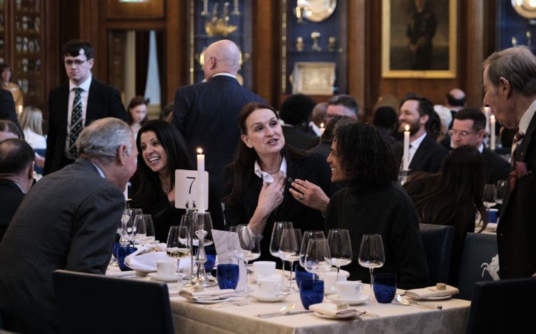 Members dining by candlelight in Hall at the Ordinary Dining Night on 12 May 2026