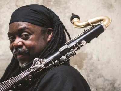 Saxophonist Courtney Pine CBE, performing at Temple Church on 9 June